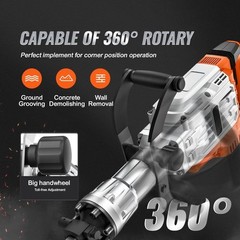 VEVOR Demolition Jack Hammer Concrete Breaker 1400/2200/3500 W Electric Hammer