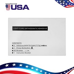 Dental Bracket Braces Glue Ortho Bonding Agents Light Cure Resin Adhesive Kit