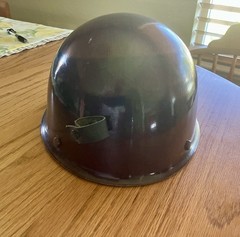 Vintage MSA Skullgard Fiberglass Brown Hard Hat USA Great Condition.