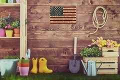 Retro Metal Sign Vintage Tin I Pledge Allegiance to The 8 x 12 in, Flag