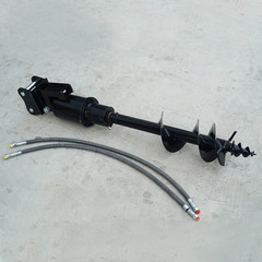 Mini Excavator Attachment Hydraulic 200mm Auger Drill with 30mm Pin FREE SHIP