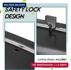 Maxcheck 2 Pcs Commercial Toilet Paper Dispenser Wall Mount Double 2 Roll Lockin