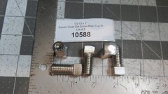 1/2-13 x 1″ Square Head Set Screw Stainless Steel Plain Cup Pt Lot of 5