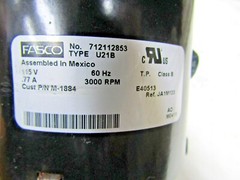 💥 JABSCO 60 Hz ROUND OEM BLOWER 0.70A 115V 3000 RPM 2½” INLET/OUTLET 34744-7000