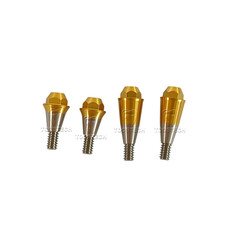 Straight multiunit abutment 0 degre made from grade 5 Eli titanium Fits Den-tium
