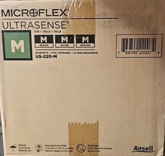 Case of 1000 Ansell Us-220-M, Disposable Gloves, Palm, Nitrile, Powder-Free