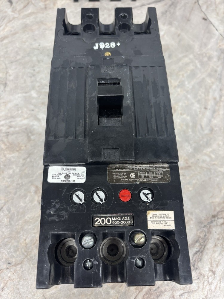General Electric TFJ236200 200 Amp Circuit Breaker 480 Volts