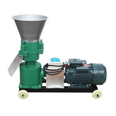 Animal Pellet Feed Mill Machine Food Granulator w/3mm&6mm Plate 3 Rollers 220V