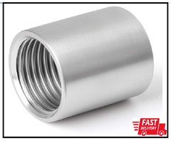 10PCS 304 Stainless Steel Cast Pipe Fitting, Coupling, 1/4″ X 1/4″ NPT Female Th