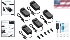 24V 1A Power Supply Adapter 5-Pack for LED Lights