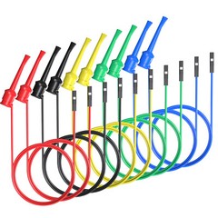 Mini Grabber Test Hook to Breadboard Jumper Wire Flexible Silicone