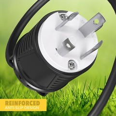 4-Prong 30 AMP Replacement Locking Male Power Cord End NEMA L14-30P 7500 Watt
