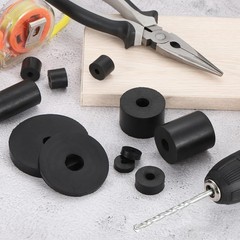 18Pcs Thick Rubber Spacer 1 Inch OD x 5/16 Inch ID x 3/8 Inch Thickness