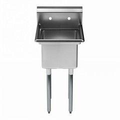 20 in. x 22 in. Stainless Steel One Compartment Sink with 14 in. x 16 in. Bowl