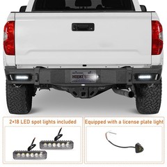 Rear Steel Bumper with LED Lights for Toyota Tundra 2014-2021 Pickup Truck