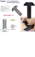 DASQUA 4″ T-SHAPED RULER WITH MARKED HOLES (1804-5333)