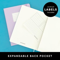 PAPERAGE Blank Journal Notebook (Green) 160 Pages Medium 5.6 in x 8 in 100 GSM