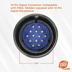 Finger ON/OFF Switch for TIG Torch – 14 Pin Connector for Miller Welders