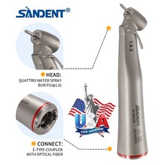 NSK Style Dental 1:4.2 Electric Contra Angle Handpiece 45°Angle Head Fiber Optic