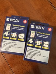 Brady M21750499 Label Tape – Black on White (2 Pack)