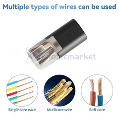 50PCS Double-Wire Plug-in Cable Snap Connector Terminal Block w/ Locking Buckle