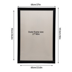 24″x33″/ 24″X36″, 27″ x 40″ LED Backlit Movie Poster Art Picture Frame Light Box