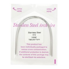 100pcs Orthodontic Archwire Stainless Steel Brace Wires Natural Round Rectanglar