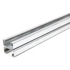 Zoro Select Fs-501Ss Pg 60.00 Back To Back Strut, Slotted, Steel, Galvanized,,