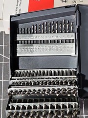 New Huot Drill Index 60 Pcs. .228 – .040 Wire Gauge Drills In Case HSS 1-60