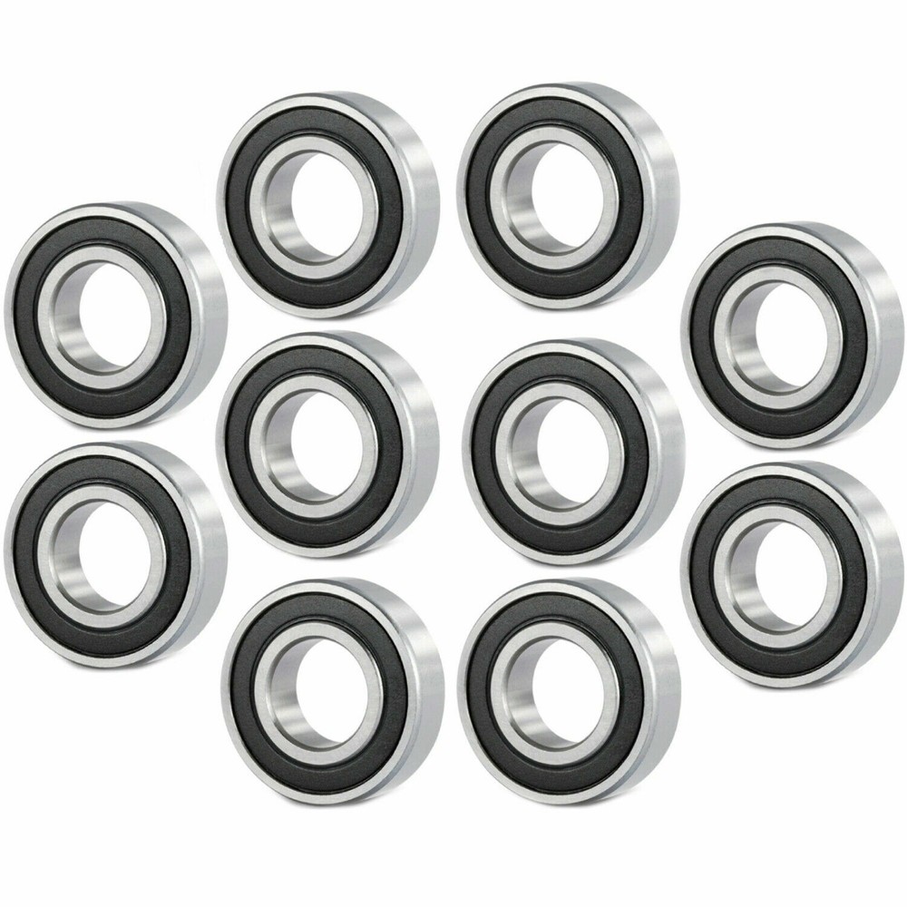 6206 2RS High Quality Ball Bearings / 10 Pcs – Rubber Shields – 30 * 62 * 16 mm