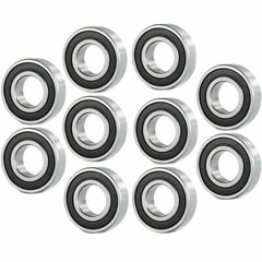 6206 2RS High Quality Ball Bearings / 10 Pcs – Rubber Shields – 30 * 62 * 16 mm