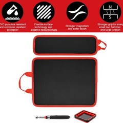 2 Magnetic Tool Mats & 1 Magnetic Parts Trays & 15 lb Telescoping Pickup Pen New