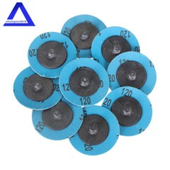 51Pcs 2″ Roll Lock Die Grinder Quick Change Sanding Disc 36 60 80 120 240 Grit