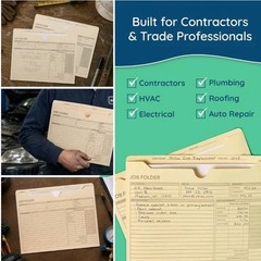 100 Blue Summit Supplies Job Folders Construction, 10 x 12 Inches, Project…