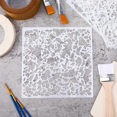8 Pcs Wall Texture Stencil Kit for Knockdown Drywall Repair and DIY Crafts