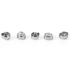 5 Pcs/Box Dental Stainless Steel Kids Primary Molar Crown Pediatric Metal Crowns