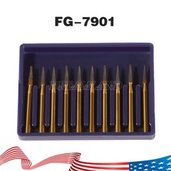FG7901 Premium Carbide Needle Shaped Bur 12 Blades 10pcs/pk
