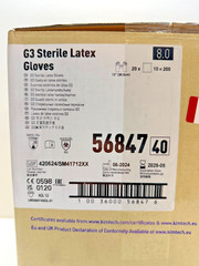 Kimtech G3 Sterile Latex Gloves 56847 Size 8 12″ Length 200Pairs/Case 2029-05