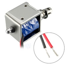 DC 6V 2A 20N 10mm Pull Push Type Open Frame Linear Motion Solenoid Electromagnet