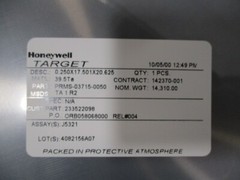 AMAT 0190-28093 300MM Target 025X20.625″ APX-KT Material Diffusion to Al, 111382