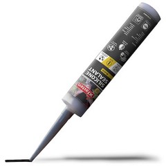 XFasten Silicone Sealant Waterproof Black Cartridge, 10.1 oz (Single Pack) Bl…