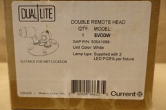 Dual-Lite HUBBELL LIGHTING – DUAL-LITE LED Lamps, Remote Head EVODW
