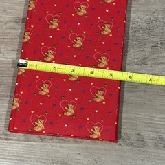 2 Vtg Nelson-Regency 1990s Fabric Covered Teddy Bear Lined Blank Journals NOS