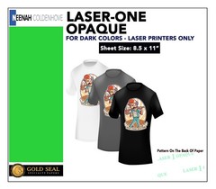 Neenah Laser 1 Opaque Heat Transfer Papers, 8.5″ x 11″, 100 Sheet Pack
