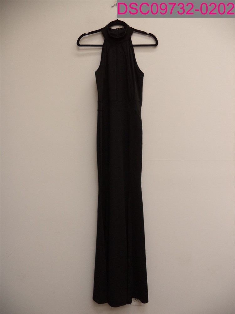 Berydress Women’s Halter Neck sleeveless Mermaid Maxi Dress Gown Black Small