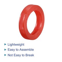 20Pcs 24mm Key Cap Cover Rings Identifier Coding Tag Silicone Sleeve Red