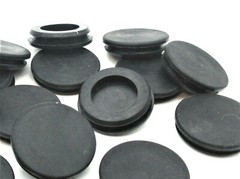 1 1/8″ Hole Size Solid Rubber Grommet without Center Hole, Fits 1/8″ Materials