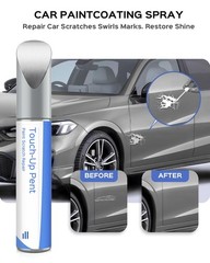 NH-830M Lunar Silver Metallic Touch Up Paint Compatible with Honda Exact Matc…