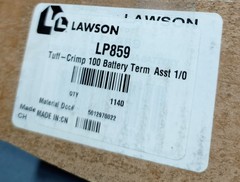 Lawson LP859 Tuff-Crimp 100 Battery Terminal Assortment
