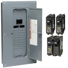 Homeline 100 Amp 20-Space 40-Circuit Indoor Main Breaker Plug-On Neutral Load Ce